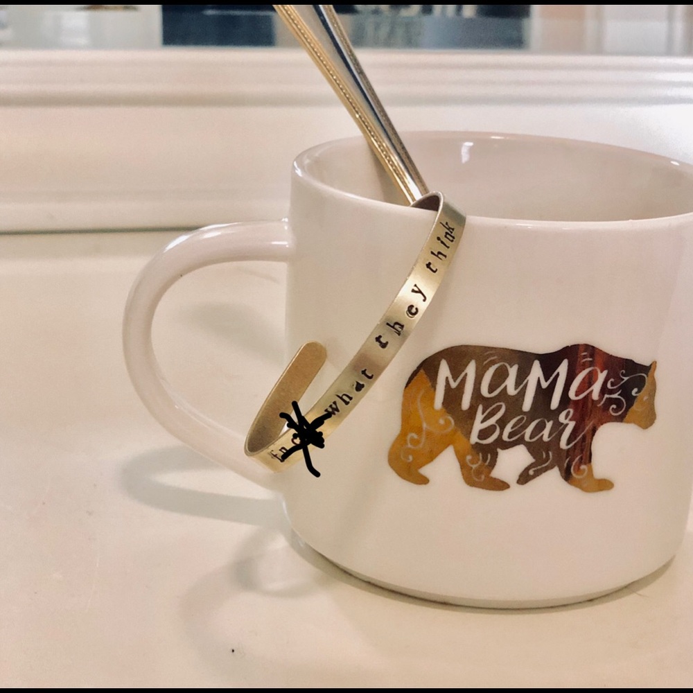 Custom stamped bracelet !